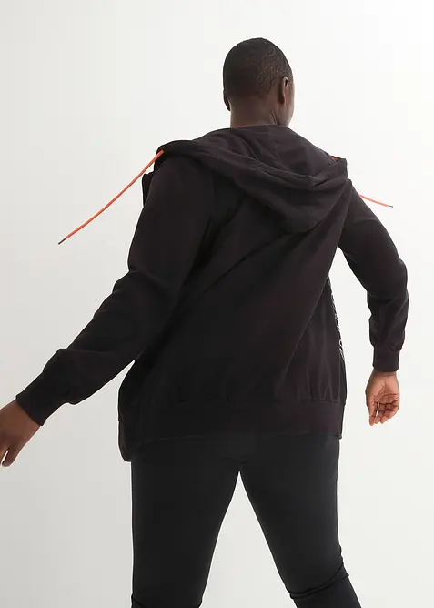 Sweatjakke med hette, bonprix