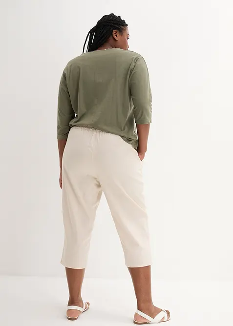 Bukse i lin og bomull, bonprix