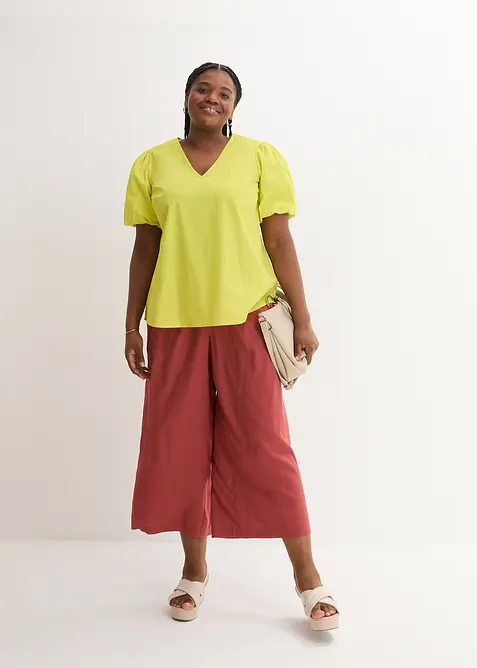 Vid culotte i fint fallende viskose, bonprix