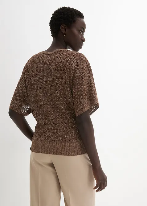 Genser med hullm&oslash;nster, bonprix