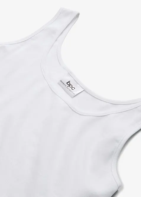 Ribbet topp av 100% bomull, bonprix