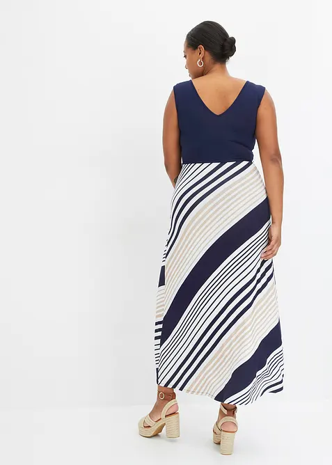 Maxikjole i myk viskosemiks, bonprix