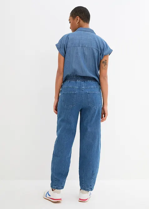 Mom jeans, High Waist, komfortlinning, bonprix