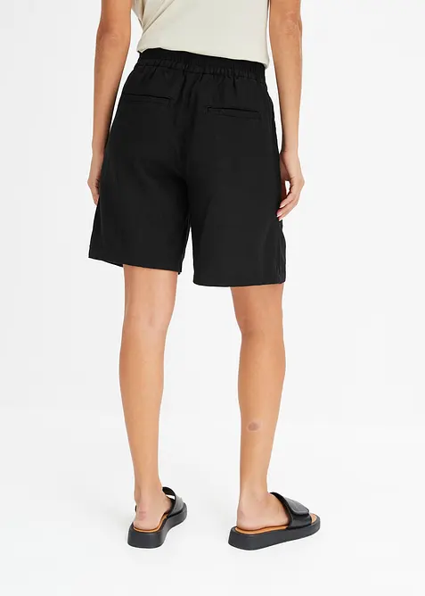 Slip on-shorts av luftig linmiks, bonprix