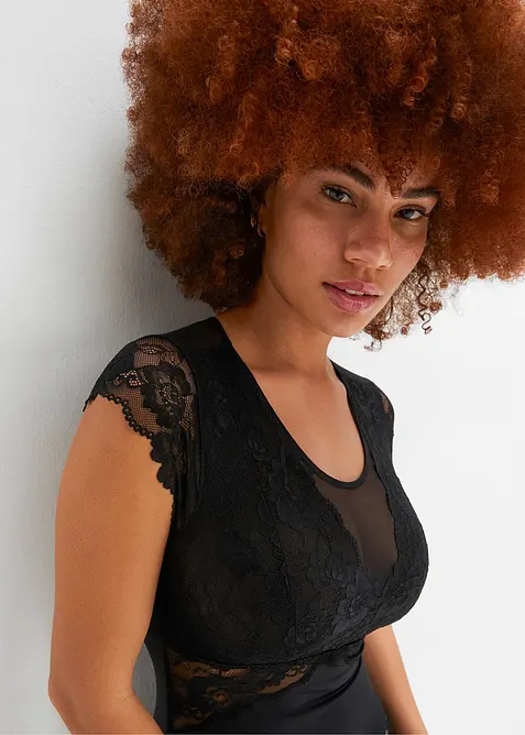 Body uten b&oslash;yle med delikat blonde, bonprix