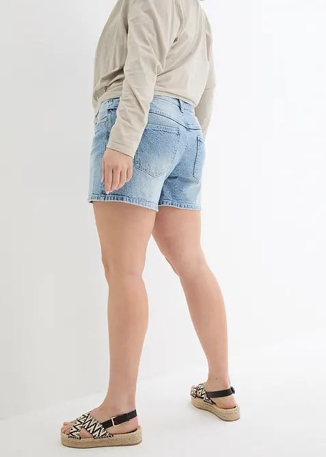 Jeansshorts, Mid Waist, stretch, bonprix