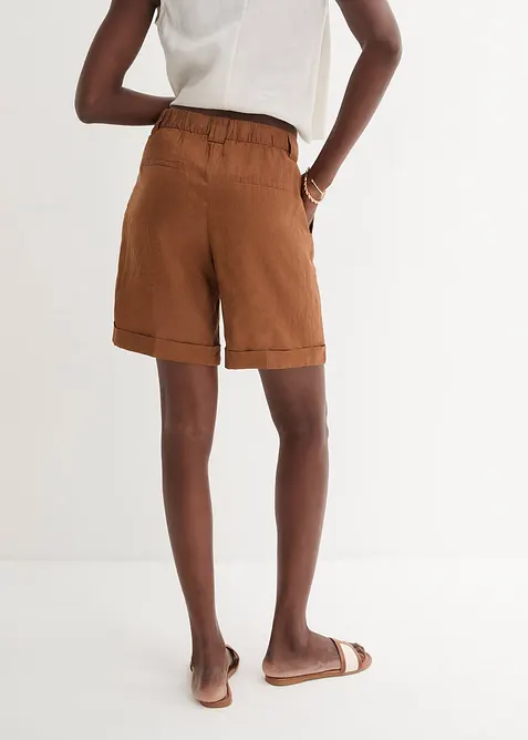 Bermudashorts i 100% lin, bonprix