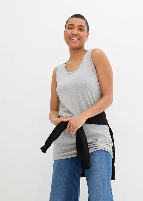 Lang singlet (2-pack), bonprix