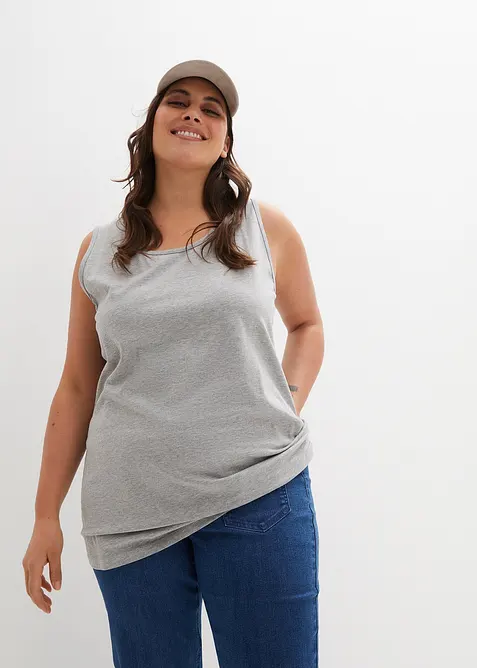 Lang singlet (2-pack), bonprix