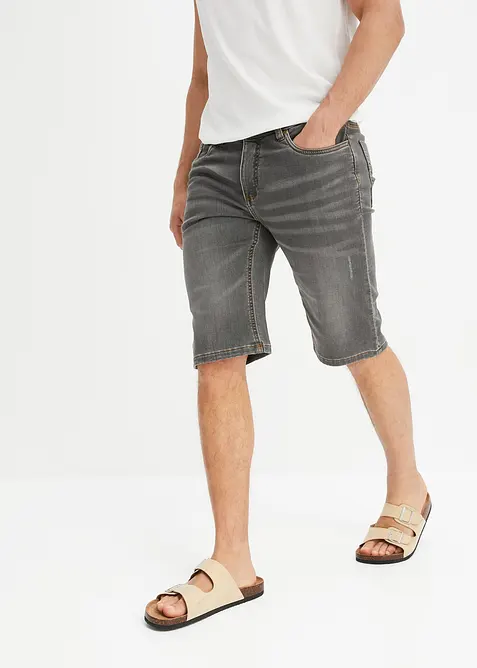 Bermudashorts i sweat-denim med komfortsnitt, Regular Fit, bonprix