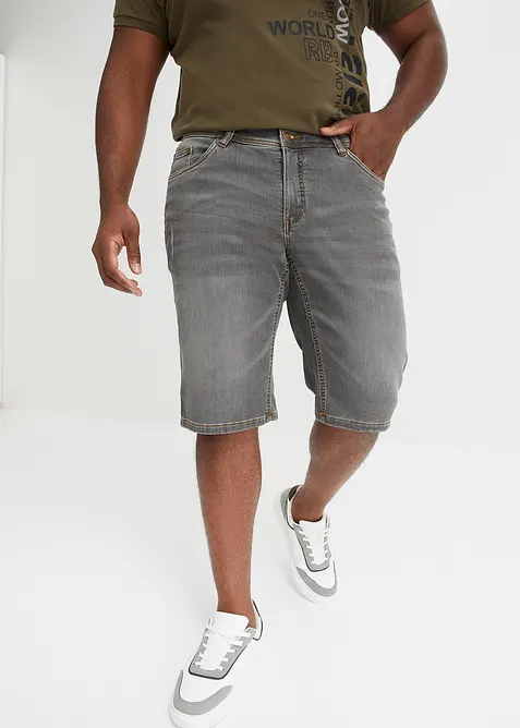 Bermudashorts i sweat-denim med komfortsnitt, Regular Fit, bonprix