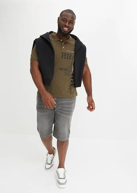 Bermudashorts i sweat-denim med komfortsnitt, Regular Fit, bonprix