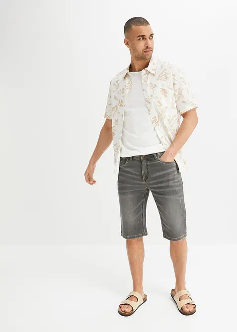 Bermudashorts i sweat-denim med komfortsnitt, Regular Fit, bonprix