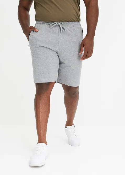 Sweat-bermudashorts med praktiske glidel&aring;slommer, bonprix