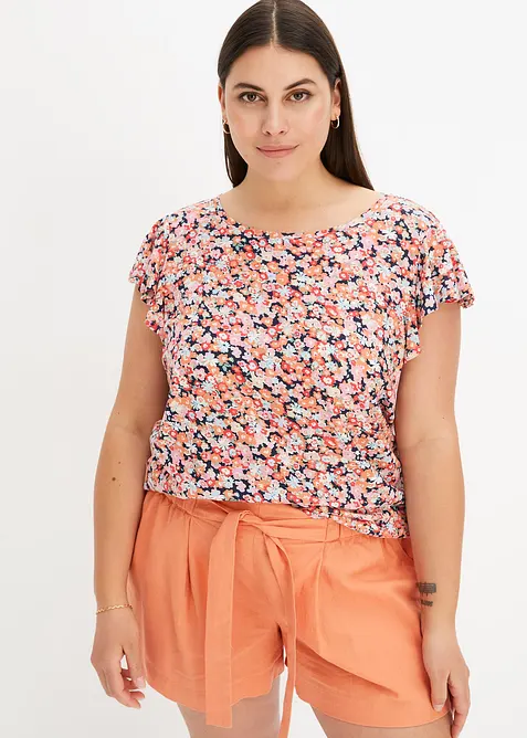 Topp med volangermer, bonprix