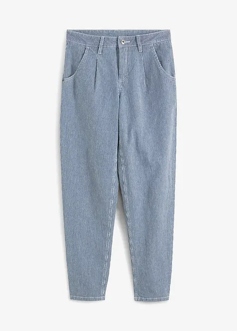 Barrel-jeans, Mid Waist, stripet, bonprix