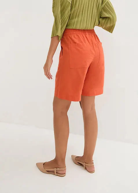 Bermudashorts i lin og viskose, bonprix