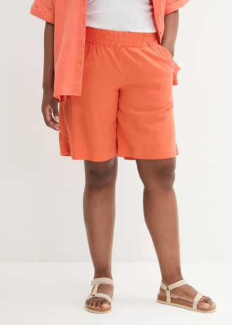 Bermudashorts i lin og viskose, bonprix