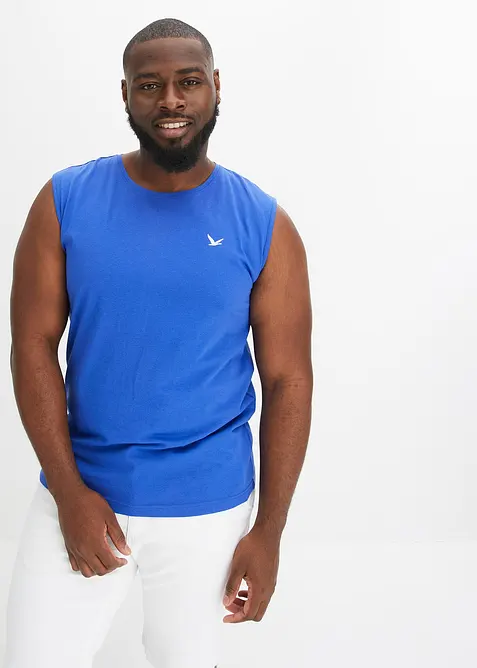 Singlet i 100% økologisk bomull (2-pack), bonprix