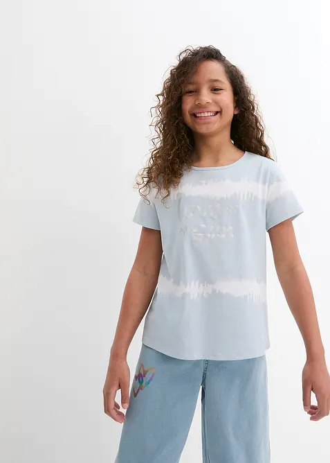 Topp i 100% økologisk bomull med lengre bakstykke, bonprix