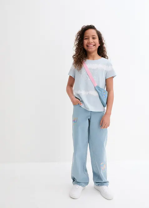 Topp i 100% økologisk bomull med lengre bakstykke, bonprix