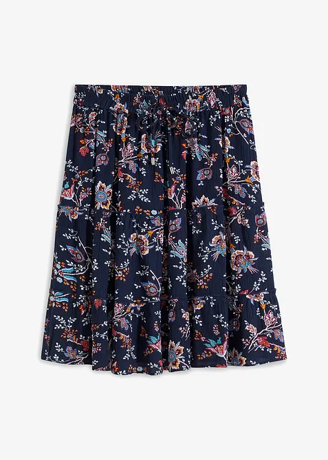 Miniskjørt i lett viskose, bonprix