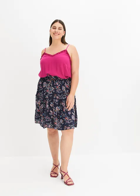 Miniskjørt i lett viskose, bonprix