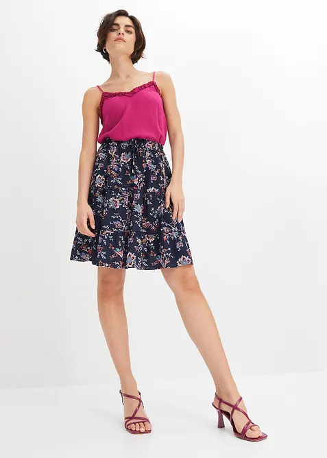 Miniskjørt i lett viskose, bonprix