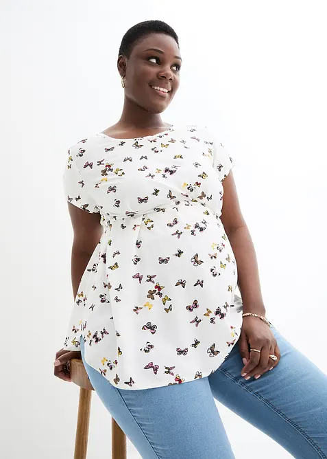 Mammabluse i lett viskose, bonprix