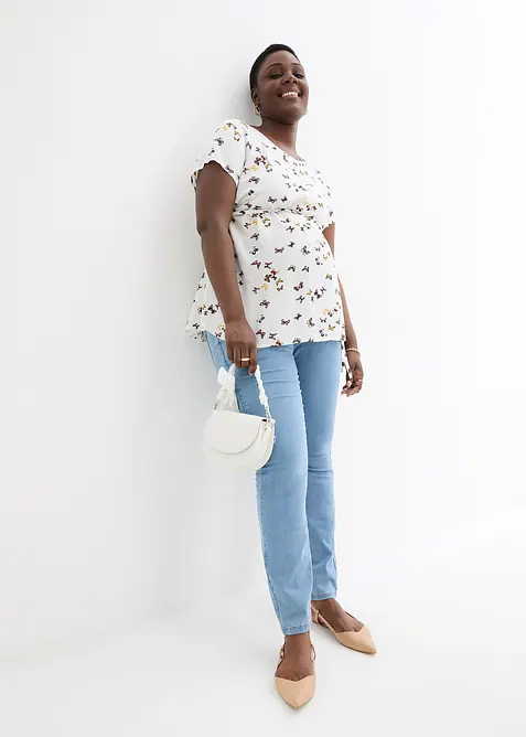 Mammabluse i lett viskose, bonprix