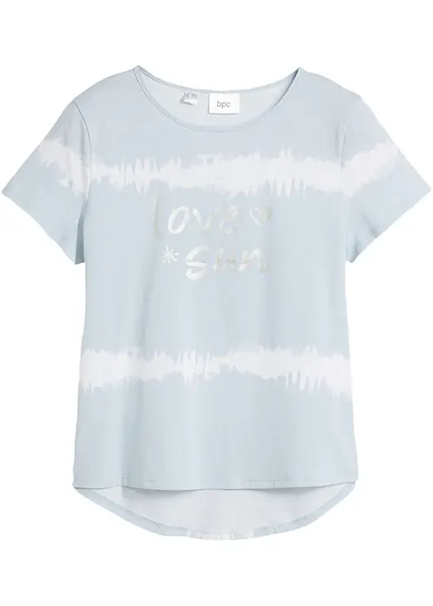 Topp i 100% økologisk bomull med lengre bakstykke, bonprix