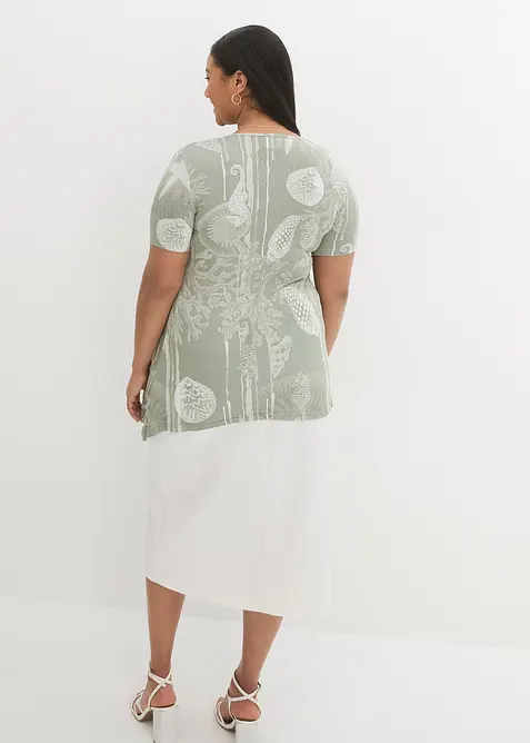 Lang topp i myk viskosemiks, bonprix