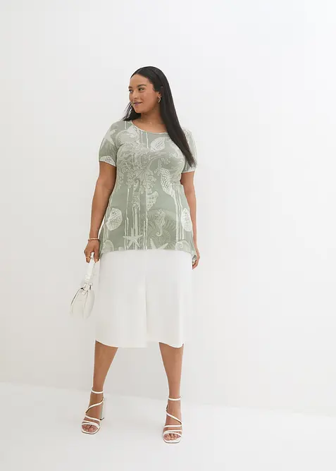 Lang topp i myk viskosemiks, bonprix