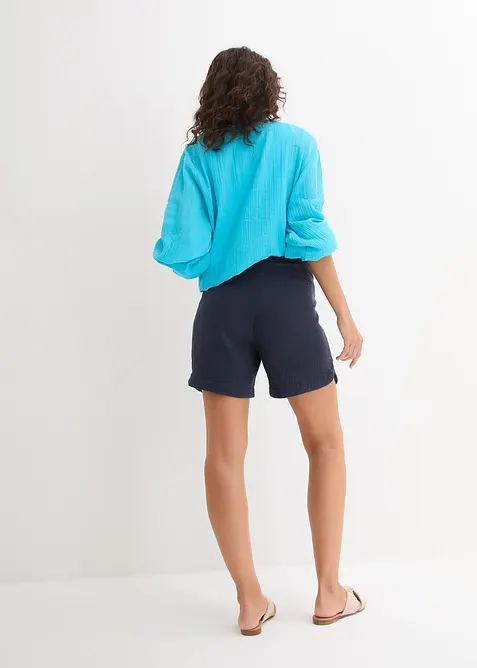 Mammashorts i 100% bomullsmusselin, bonprix