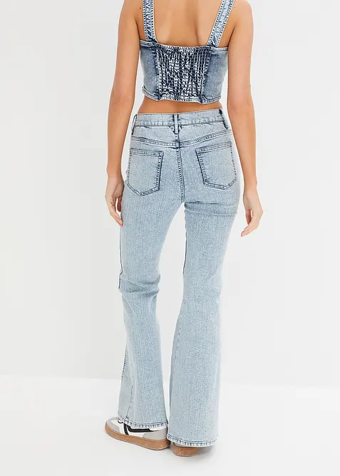 Jeans med sleng High Waist, bonprix