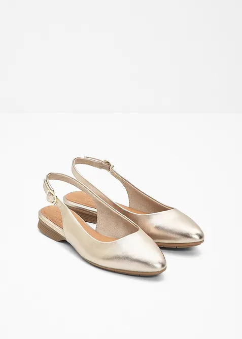 Slingback-ballerinasko i behagelig bredde fra Jana, Jana