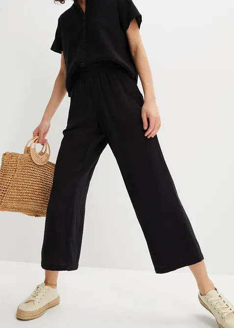 Culottes i bomullsmusselin, bonprix