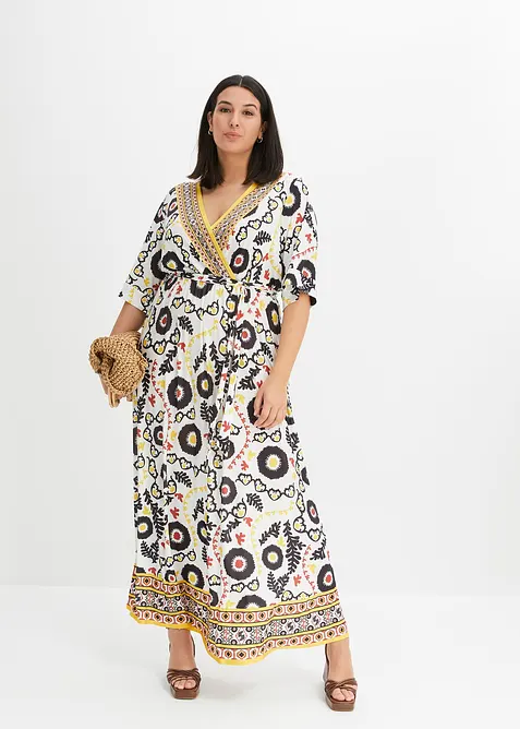 Jerseykjole med knytebelte, bonprix