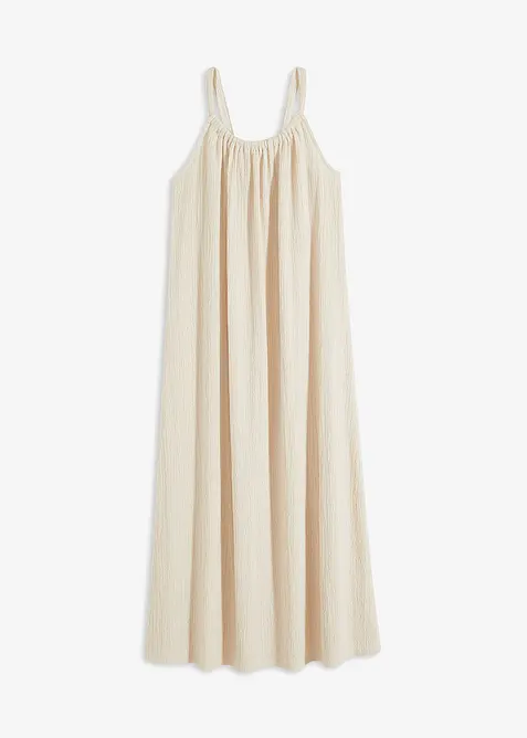 Kjole med stropper i lett crepe, bonprix