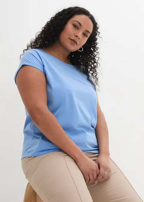 Topp med silkeandel, bonprix