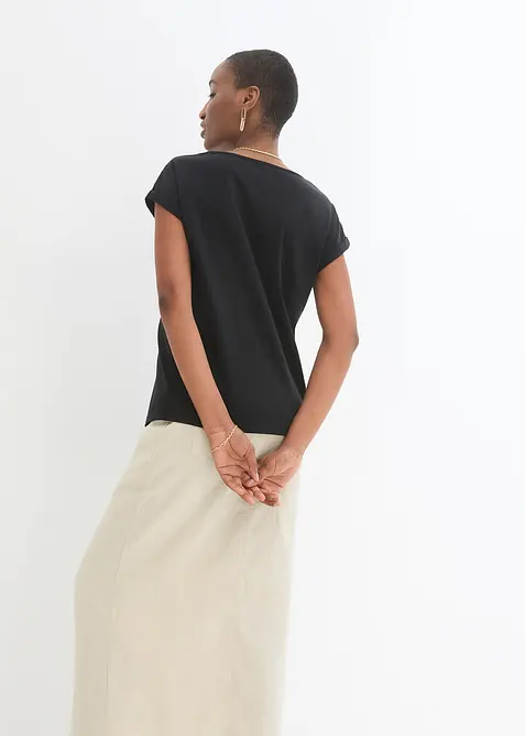 Topp med silkeandel, bonprix