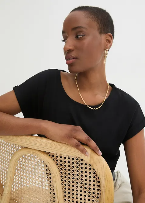 Topp med silkeandel, bonprix