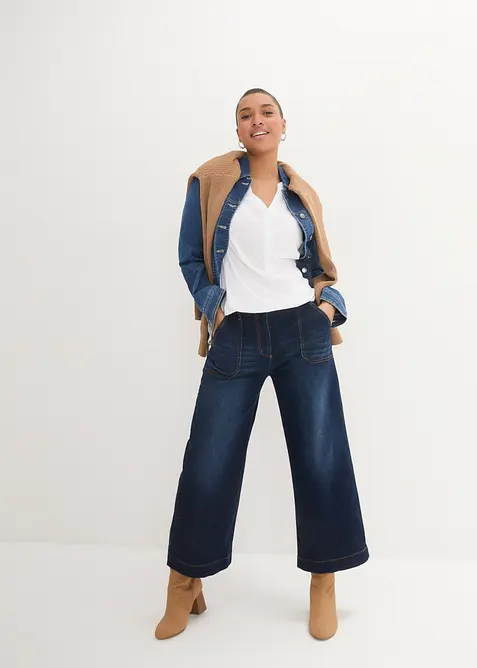 Blusetunika i myk viskose, bonprix