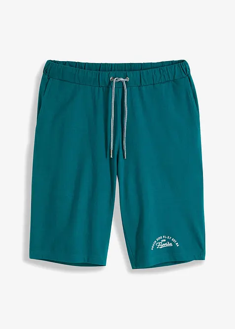 Jersey bermudashorts i 100% &oslash;kologisk bomull, bonprix