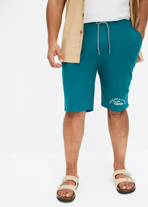 Jersey bermudashorts i 100% &oslash;kologisk bomull, bonprix
