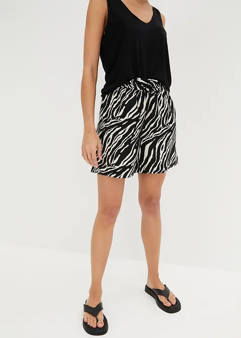 Paperbag-shorts med sn&oslash;ring, bonprix