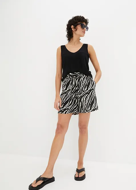 Paperbag-shorts med sn&oslash;ring, bonprix
