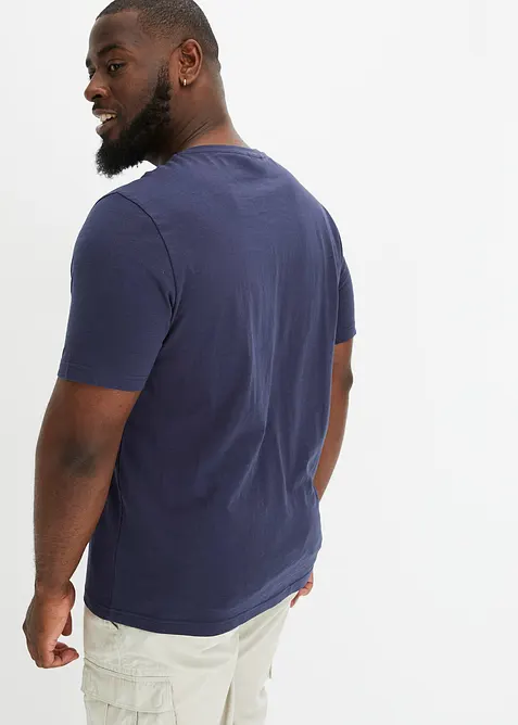 T-skjorte i 100% bomull med V-hals, bonprix