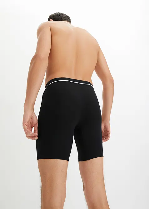 Boksershorts i ettersittende modell med ben (3-pack), bonprix