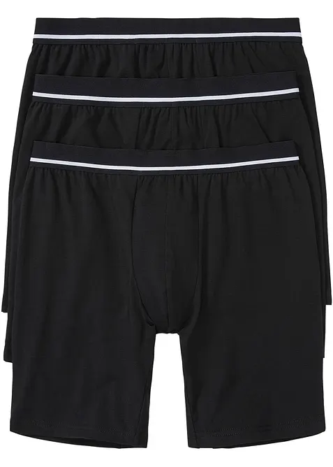 Boksershorts i ettersittende modell med ben (3-pack), bonprix